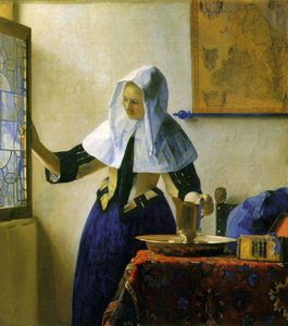 Johannes Vermeer - Young woman with a water pitcher, ca - (45,7)