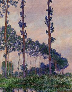 Claude Monet - Poplars in Grey Weather