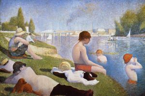 Georges Pierre Seurat - Bathing at Asnieres
