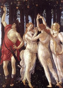 Sandro Botticelli - allegory - Primavera (detail)