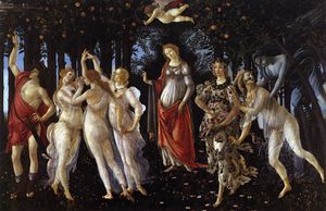Order Paintings Reproductions allegory - Primavera by Sandro Botticelli (1445-1510, Italy) | WahooArt.com