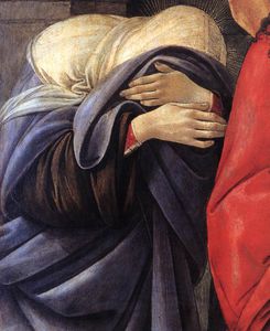 Sandro Botticelli - Lamentation over the Dead Christ (detail)