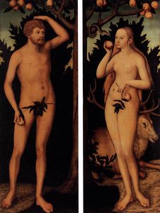 Lucas Cranach The Younger - Adam and Eve