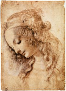 Leonardo Da Vinci - studyes-Woman-s Head