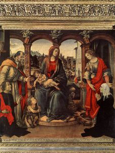 Filippino Lippi - with Child and Saints