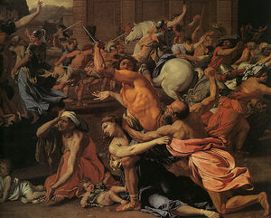 Nicolas Poussin - The rape of the Sabine Women ( detail)
