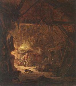 Isaac Van Ostade - Interior of a Peasant House