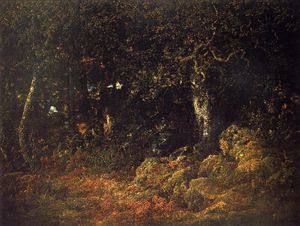 Théodore Rousseau (Pierre Etienne Théodore Rousseau) - The Oak in the Rocks