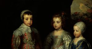 Anthony Van Dyck - The Three Eldest Children of Charles I -