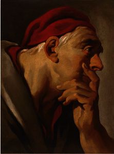 Giovanni Battista Tiepolo - Head of a man in a red cap