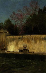 Lawrence Alma-Tadema - A Corner of the Gardens of the Villa Borghese