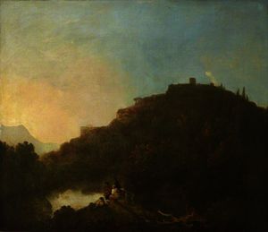 Richard Wilson - Landscape with a Castle and a Lake
