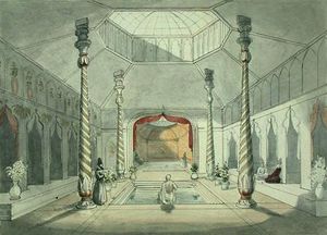 Charles Hamilton Smith - Interior of a Persian bath at Kermanshah