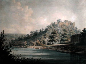 Edward Dayes - View of Goodrich Castle on the River Wye,
