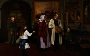 James Hayllar - The Picture Gallery at the Hall