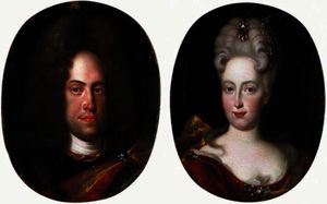 Johan Francois Douven - n Wilhelm von Neuburg with his wife Anna Maria Luisa de- Medici