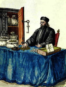 Jan Van Grevenbroeck - Venetian Moneylender, from an illustrated book of costumes