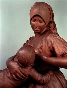 Jules Dalou - Peasant Woman Nursing an Infant