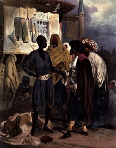 Theodore Leblanc - The Slave Market at Ak-Hissar
