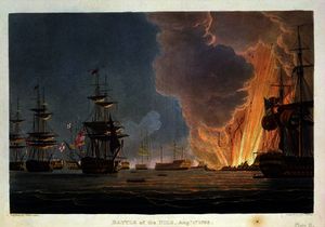 Thomas Whitcombe - The Battle of the Nile, 1st August
