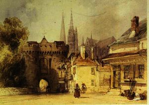 William Callow - The guillaume gate, chartres
