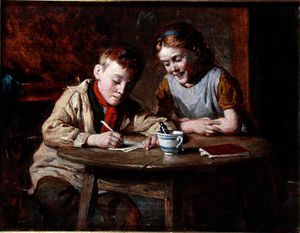 William Hemsley - Writing a Letter