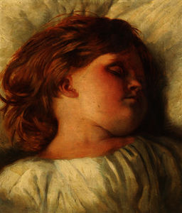 William Strutt - The sleeping child
