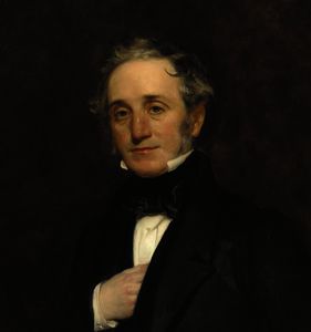 Henry William Pickersgill - Portrait of thomas cubitt , quarter-length, in a black coat and waistcoat