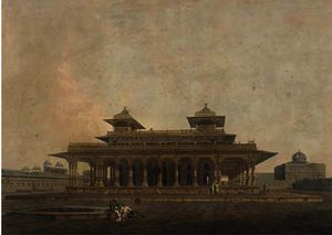 Thomas And William Daniell - Part of the palace in the fort of allahabad
