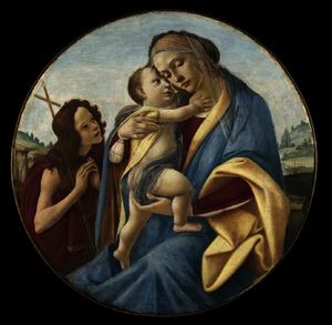 Sandro Botticelli - Virgin and child with the young john the baptist