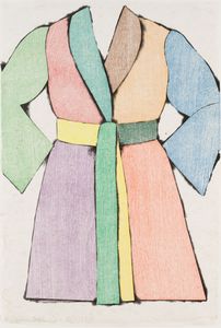 Jim Dine - The woodcut bathrobe