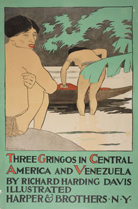 Edward Penfield - -Three Gringos in Central America and Venezuela-, (44 x 29 CM) (1896)