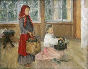 Aleksei Ivanovich Korzukhin - Children on the terrace
