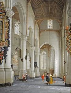 Anthonie De Lorme - The Interior of the Church of St. Laurens in Rotterdam