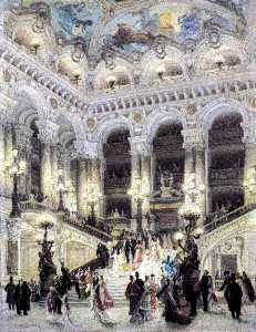 Louis Beroud - The staircase of the Opera Garnier