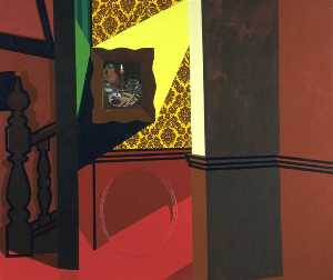 Patrick Caulfield - Interior with a picture
