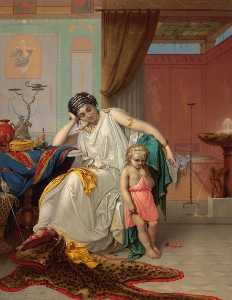 Pierre Olivier Joseph Coomans - Family Life in Pompeii