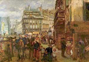 Adolph Menzel - Weekday in Paris