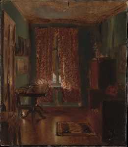 Adolph Menzel - The Artist-s Sitting Room in Ritterstrasse