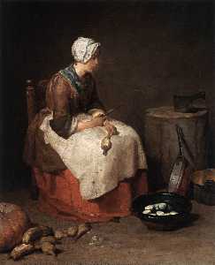 Jean-Baptiste Simeon Chardin - The Kitchen Maid
