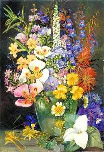 Marianne North - Group of Californian Wild Flowers