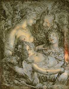 Hendrik Goltzius - Sine Cerere et Libero friget Venus (Without Ceres and Bacchus, Venus Would Freeze)