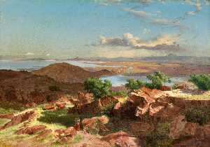 José María Velasco - The Valley of Mexico from the Santa Isabel hill