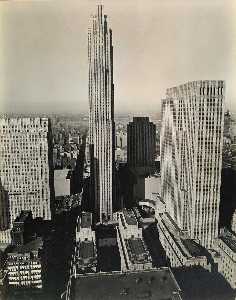 Berenice Abbott - Rockefeller Center, from 444 Madison Avenue