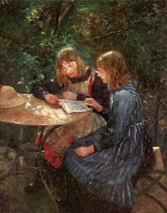 Fritz Von Uhde - The Daughters of the Artist