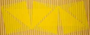 Julian Stanczak - Rectangular Fold in Yellow