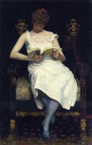 Edward Emerson Simmons - Girl Reading
