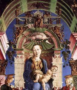 Cosmè Tura - Madonna with the Child Enthroned (detail)