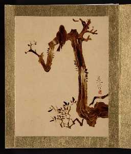 Shibata Zeshin - Crow on Tree