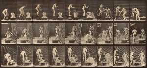 Eadweard Muybridge - Woman Pouring Basin of Water over Another Woman-s Head, from the book Animal Locomotion